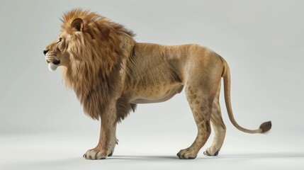 Obraz premium Majestic Lion in Profile