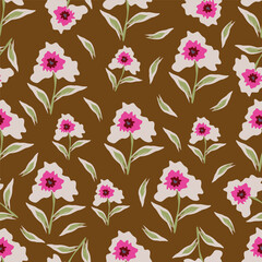 Textile and digital seamless floral vector design