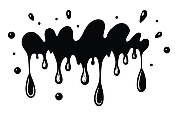 Water drops and splash silhouette collection in simple doodle style. Set different liquid shapes and silhouette. 