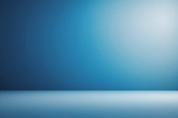 Fototapeta premium Abstract gradient blue studio background for product presentation