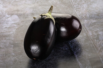 Ripe tasty natural organic eggplant