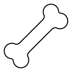 Fototapeta premium Dog bone Art vector illustration