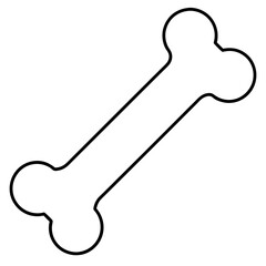 Dog bone Art vector illustration