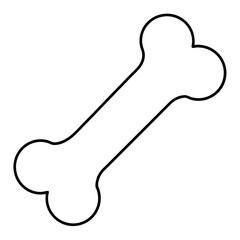 Fototapeta premium Dog bone Art vector illustration