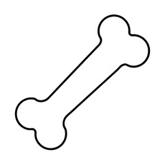 Dog bone Art vector illustration