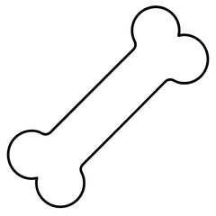 Dog bone Art vector illustration