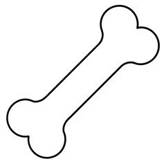 Fototapeta premium Dog bone Art vector illustration