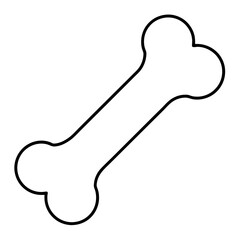 Dog bone Art vector illustration