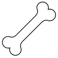 Fototapeta premium Dog bone Art vector illustration