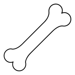 Dog bone Art vector illustration