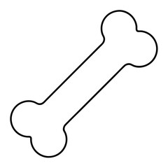 Dog bone Art vector illustration