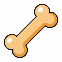 Dog bone Art vector illustration
