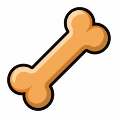 Dog bone Art vector illustration