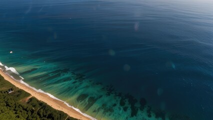 view of the sea from above