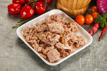 Canned tuna fish for salad