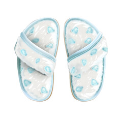 colorful flip flops isolated on transparent background 