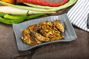 Roasted Tuna fish with spices