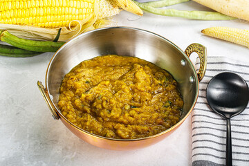 Vegan cuisine - Indian soup daal