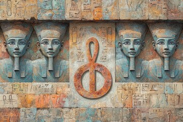 Ankh Ancient Temple Ancient Egyptian, Coptic Christianity Religion Spiritual Symbol