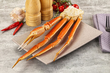 Delicous luxury crab claw legs