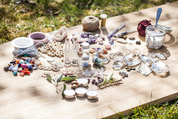 Unterschiedliches Bastelmaterial