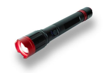 Drop shadow under an isolated flashlight