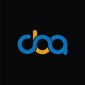 CBA vector logo design for entrepreneur and business