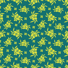 Textile and digital seamless floral vector design