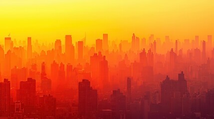 Fototapeta premium Urban heat island effect