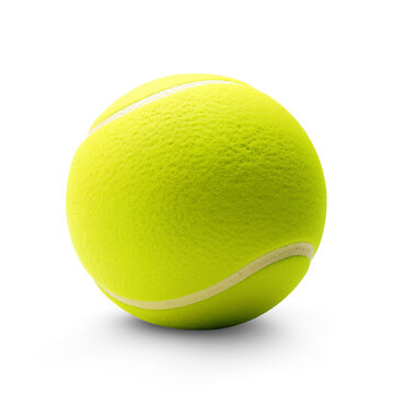 Tennis ball isolated on transparent background, png