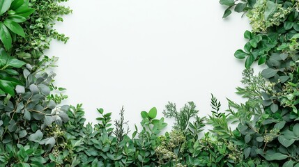 Aesthetic Arrangement of Greenery for Natural Background