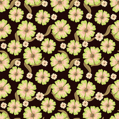 Textile and digital seamless floral vector design