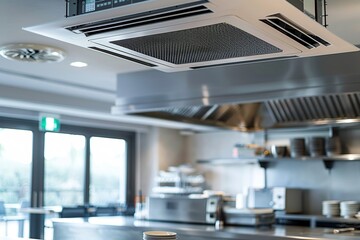 Ceiling mounted cassette type air conditioner