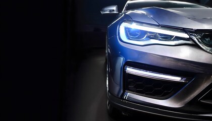 Fototapeta premium Car headlight detail