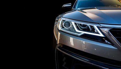 Car headlight detail