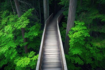 Forest Wooden Pathway