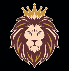 Illustration of the Lion of Judah in graphic style.