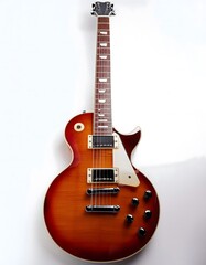 electric guitar isolated on white