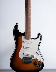 electric guitar isolated on white