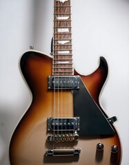 electric guitar isolated on white