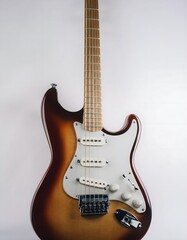 electric guitar isolated on white