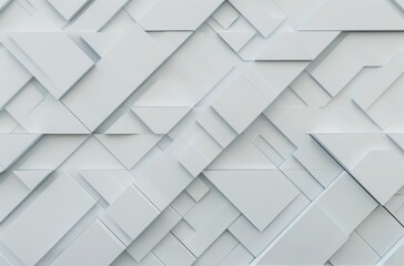 Triangular Patterns on a White Textured Wall Interior Design