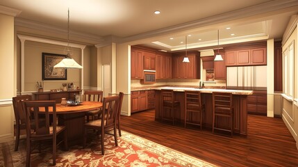 Kitchen and Dining Room Interior Design