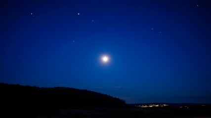 Naklejka premium night sky with stars