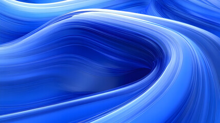 Abstract blue waves creating a fluid, dynamic visual effect.