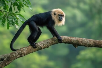 Golden-Headed Monkey on Branch