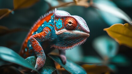 Fototapeta premium Colorful panther chameleon