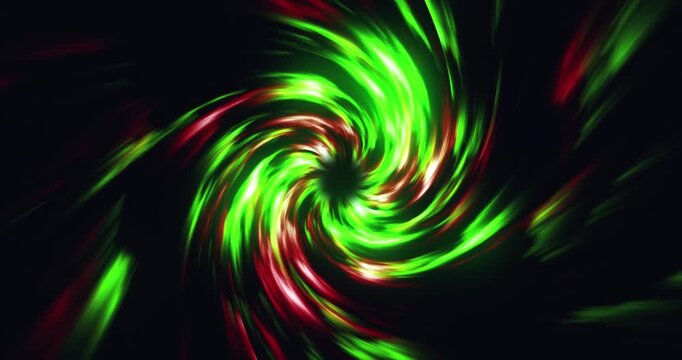 Red green animation rotation, abstract background, beautiful effect, twirl background, colorful wave, vortex pattern, glow energy.
