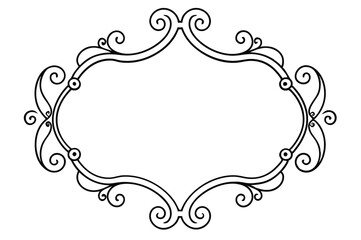 Vintage calligraphic frames. Ornate calligraphy frame, retro elegant ornamental borders, filigree floral ornaments for framed certificate template. Isolated vector decorative Victorian dividers set.  