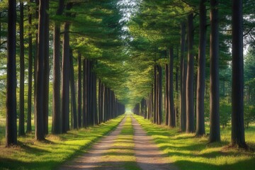 Tree-Lined Gravel Path